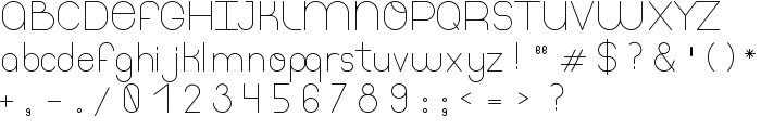 Thinfont-Thin font