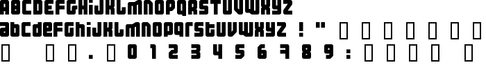 Three the Hard way font