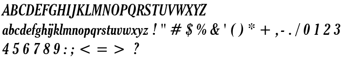 Thyssen J Italic font
