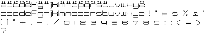 Tidy Curve TV font