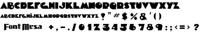 Timepiece font