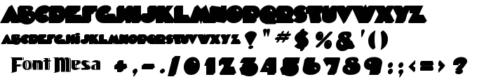 Timepiece 3D BackFill font