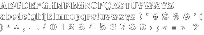 Titania Outline font