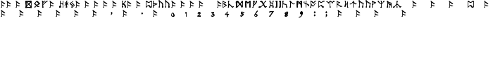 Tolkien-Dwarf-Runes font