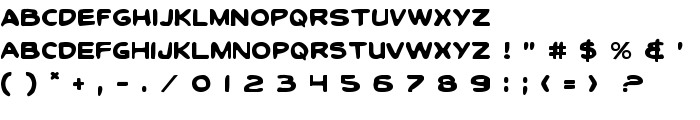 Toon Town Industrial Regular font