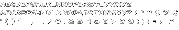 Toon Town Industrial Shadow font