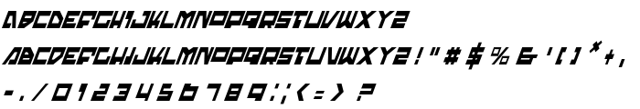 Trajia Condensed Italic font