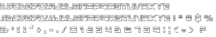 Trajia Laser 3D font