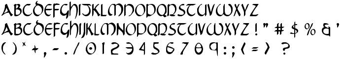 Tristram Condensed font