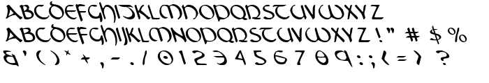 Tristram Leftalic font