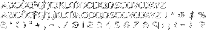 Tristram Shadow font