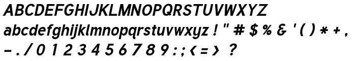 Tuffy Bold Italic font