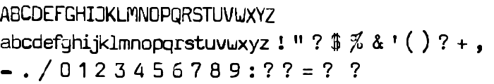 Typewriter - a602 [dead postman 2004] font