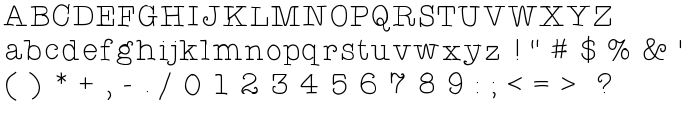Typewriterhand font