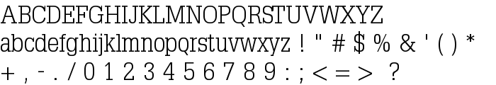 TypoSlabserif-Light font