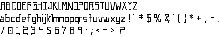 UA Serifed font