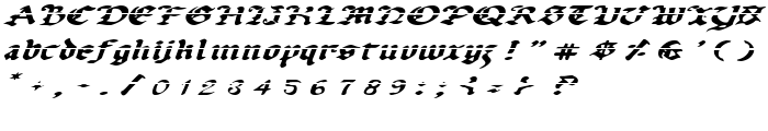 Uberhölme Lazar Expanded Italic font