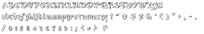 Uberhölme Outline font