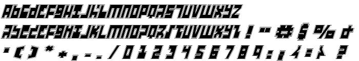 UFO Hunter Academy Italic font