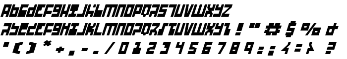 UFO Hunter Italic font