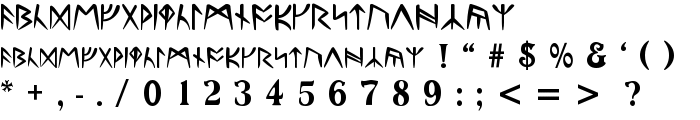Ultima-Runes font