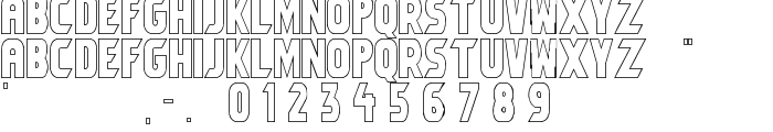 Umbro Outline font