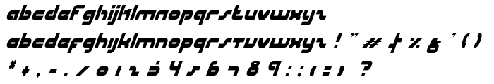 uni-sol condensed italic font