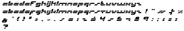 uni-sol laser italic font