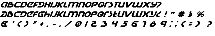 Universal Jack Bold Italic font