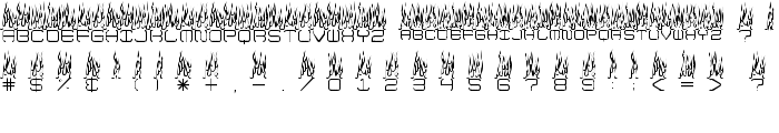 Up In Flames font