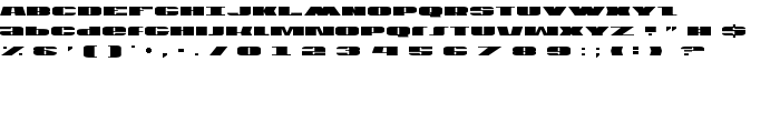 U.S.A. font