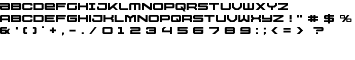 U.S.S. Dallas Expanded font