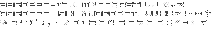 U.S.S. Dallas Outline font