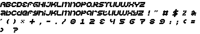 Vaporbyte Phat Italic font