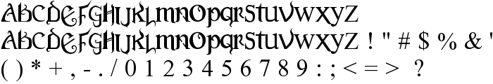 Versal Gothic font