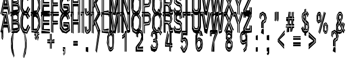 Very bad posture font