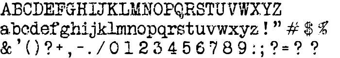 Veteran Typewriter font