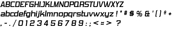 Vibrocentric-BoldItalic font