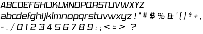 Vibrocentric-Italic font
