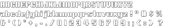 Voortrekker 3D Condensed font