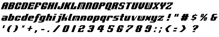 Voortrekker Condensed Italic font