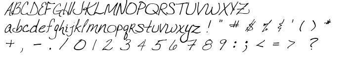VTC JoeleneHand Regular Italic font