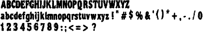 VTC NightOfTheDrippyDead Regular font