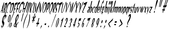 VTC Optika Regular Italic font