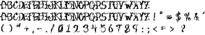 VTC SumiSlasherOneSkinnedRaw font