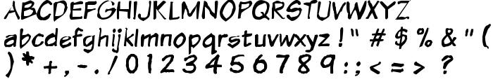 VTCSundayKomixKrumpled font