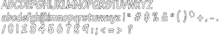 VTCSundayKomixTallOutline font