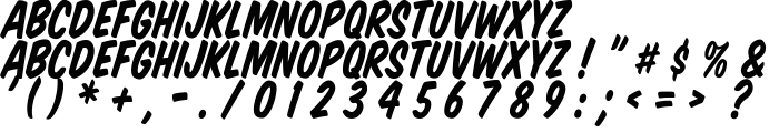 VTCSuperMarketSaleItalic font