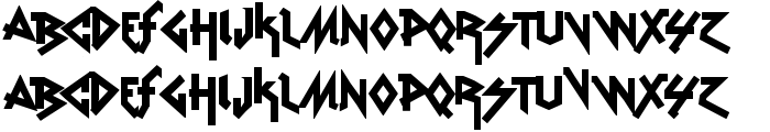 vtks Rude Metal font