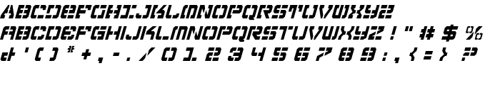 Vyper Condensed Italic font